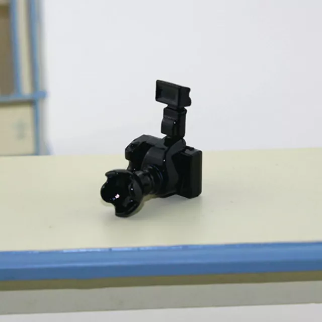 Dollhouse Miniature Mini Alloy SLR Camera Model Doll's House Props Accessories