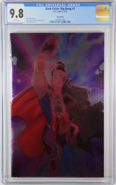 Dark Crisis: Big Bang #1 (Mikel Janin 1:25 Foil Variant) ~ Cgc Graded 9.8 Nm/M
