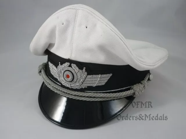 WK2 Luftwaffe Sommerschirmmütze für Offiziere g58