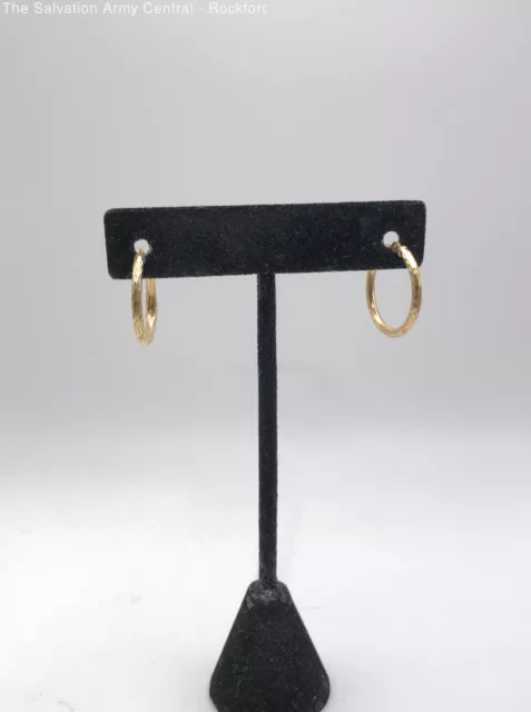 10K Yellow Gold Hoop Earrings / Jewelry