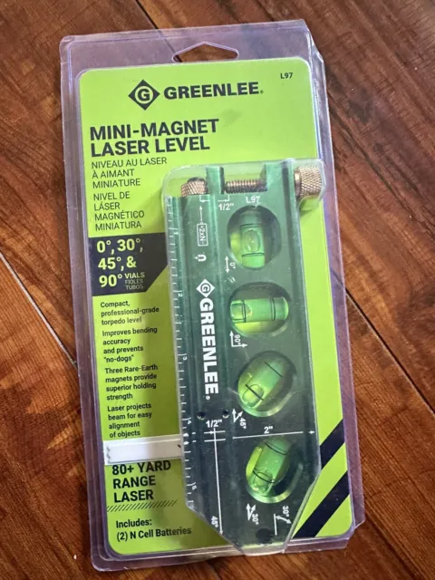 Greenlee L97 Mini-Magnet Laser Level, 5.63" 80 yd