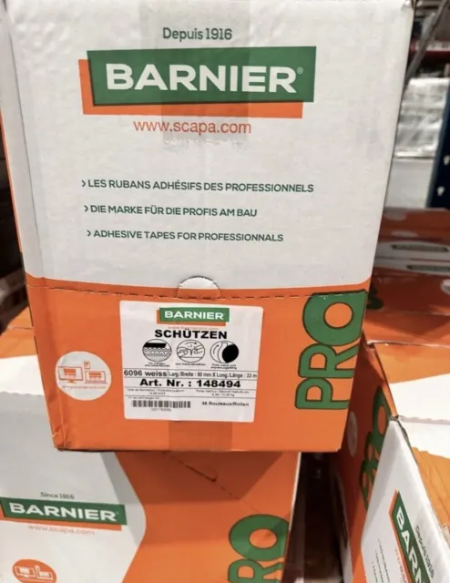 Barnier Premium Putzerband 33 m x 50 mm weiß, Karton à 36 Stück
