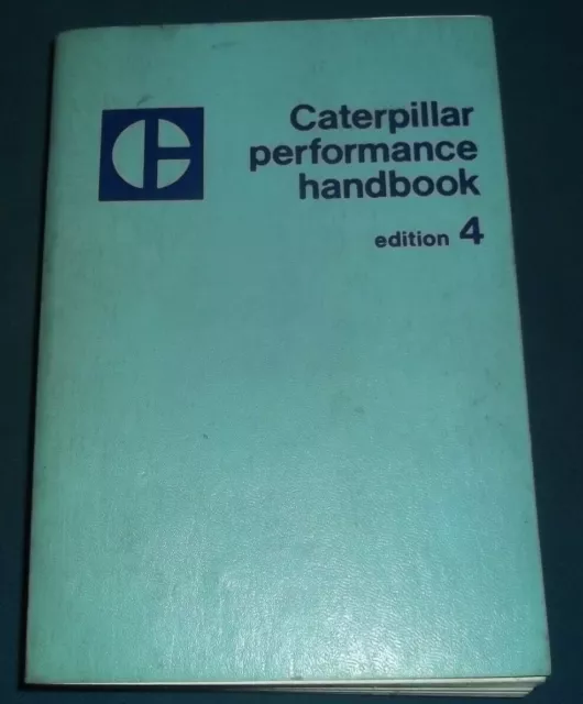 Cat Caterpillar Performance Handbook Edition 4 Fourth Book Manual 1974