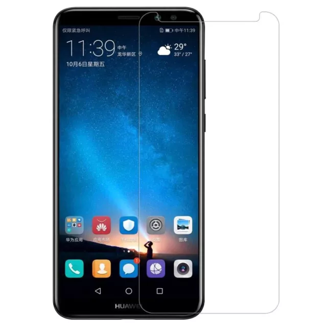 Pellicola In Vetro Temperato Per Huawei Mate 10 Lite Tempered Glass Protezione