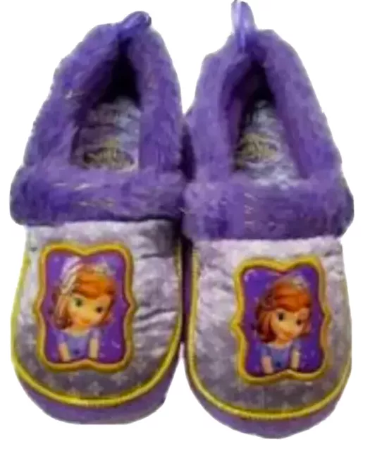 Sofia The First Toddler Girls Slippers Size 5-6