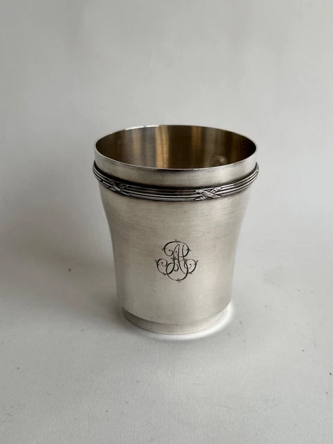 Puiforcat, Timbale En Argent Massif, Art Déco, XXème