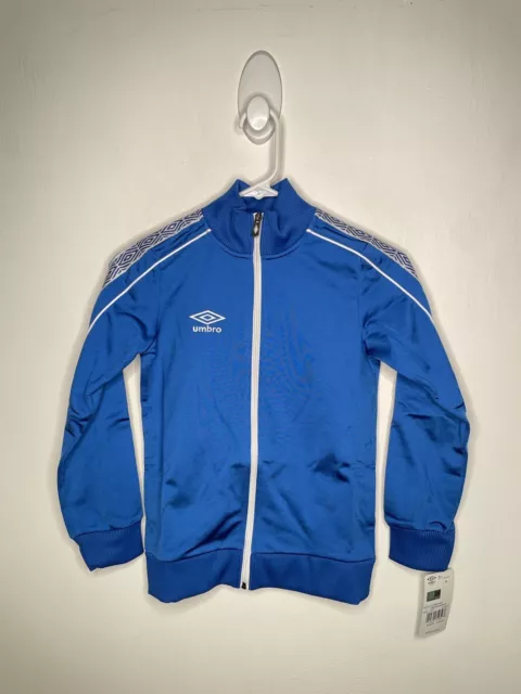 Umbro Diamond Track Jacket Boys Sizes Blue Full Zip Active Wear Soccer