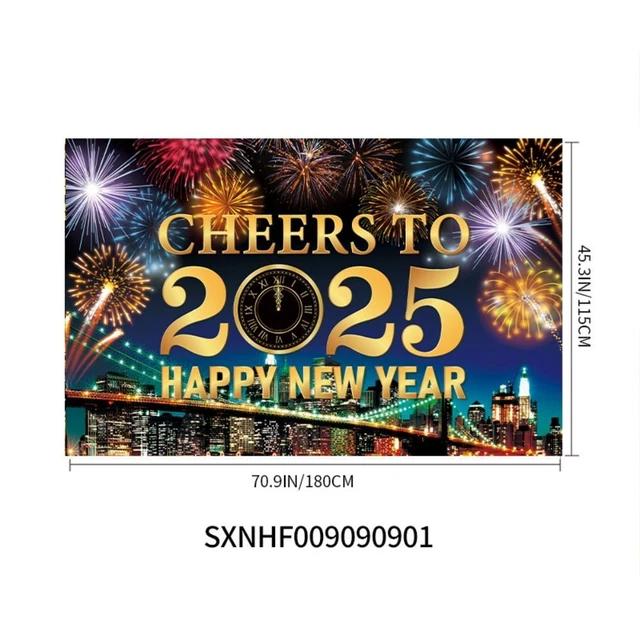 COUNTDOWN PARTY 2025 New Year Decorations Photography Props 16.14