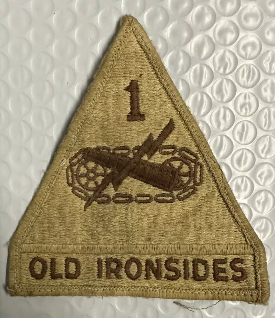 UNITED STATES ARMY 1st Armored Division Military Triangle Patch 