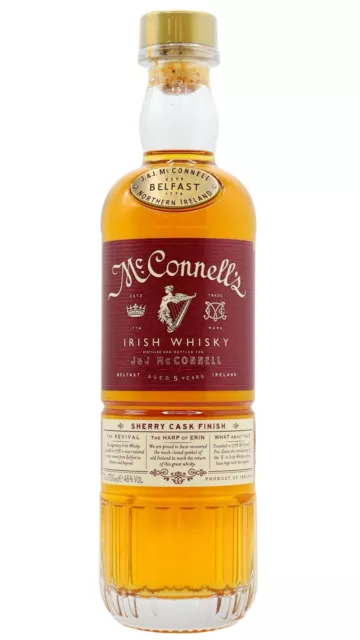 McConnell's - Sherry Cask Matured Irish 5 year old Whisky 70cl