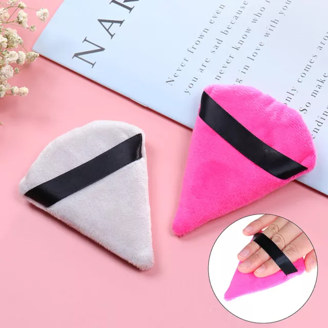 Triangle Velvet Cosmetic Puff Mini Beauty Sponge Wet Foundation Makeup Puff T'EL