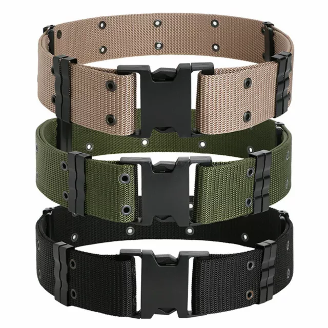 Military Pistol Belt Nylon Tactical Web Utility Duty ALICE Marine Corps GI Type