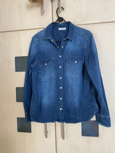 Camicia denim blu scuro Per Una taglia 18.  Buone condizioni