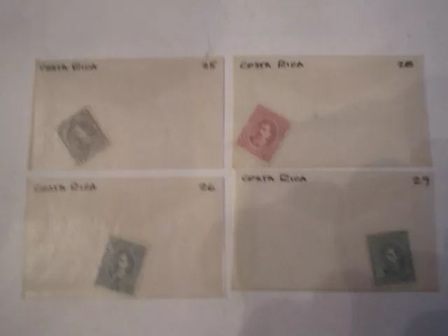 Early Costa Rica Stamps - Sc# 25 - 158 & Back Of Book - Unused & Used  - Bb-2