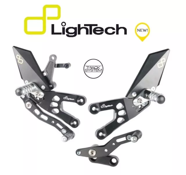 Lightech Pedane Arretrate Regolabili Poggiapiede Snodate Honda Cbr 600 Rr 07-16