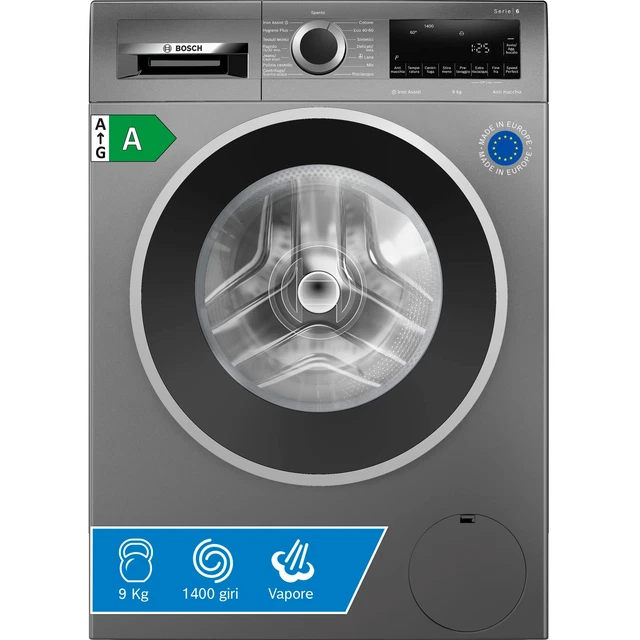 Siemens iQ800 WM14VEHPFG machine à laver Charge avant 9 kg 1400 tr/min A Blanc