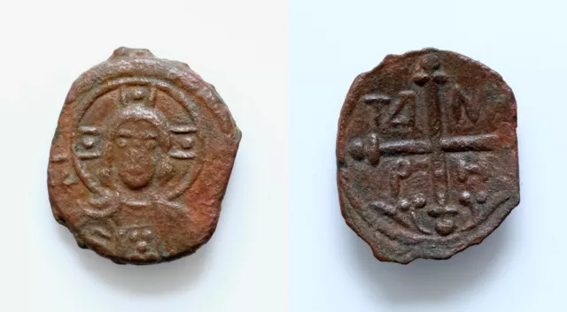 CRUSADERS Antioch Tancred 1104-1112 Æ Follis 18mm, 4.7g Metcalf type IV Christ CRUSADERS Antioch Tancred 1104-1112 Æ Follis 18mm, 4.7g Metcalf type IV Christ