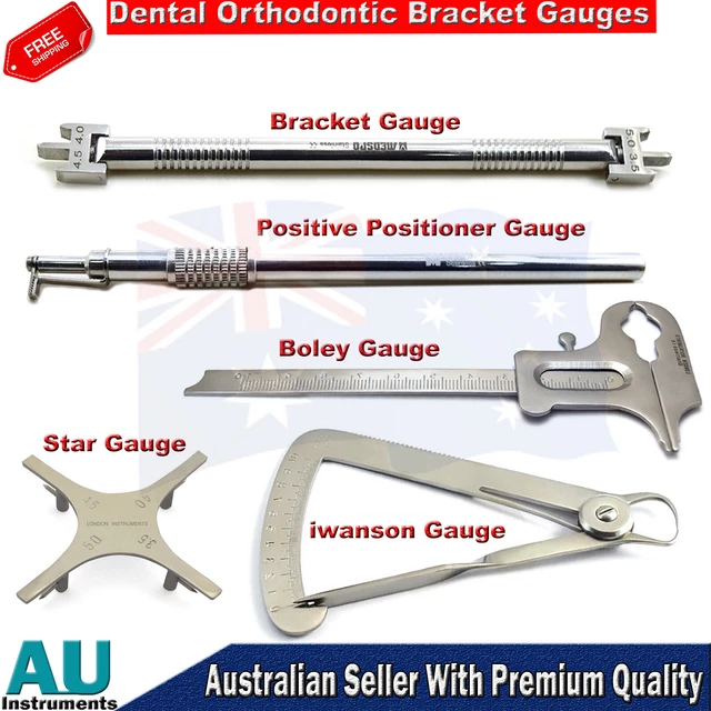 Bracket Height Measuring Height Tool Dental Bracket Positioning Height Gauge 2 Pcs. 0. ...