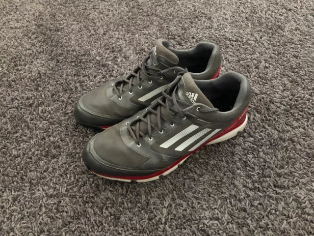 Adidas Adizero Waterproof Golf Shoes 791003 Grey/red Size 12 Mens