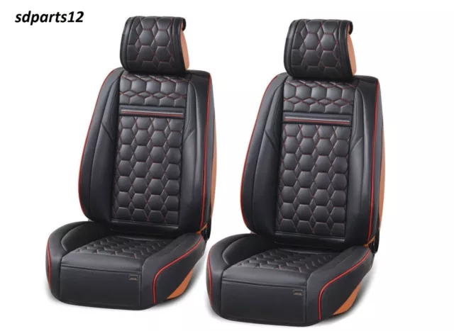 Housses de siège en cuir véritable et similicuir pour Volkswagen, ensemble  de housses de siège automobile