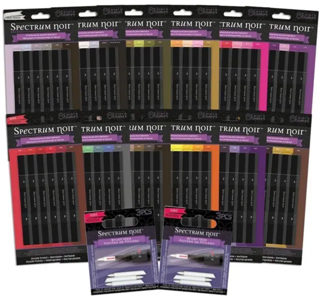 Spectrum Noir 6 Pen Set by Crafters Companion Alcohol Pen Sets 2