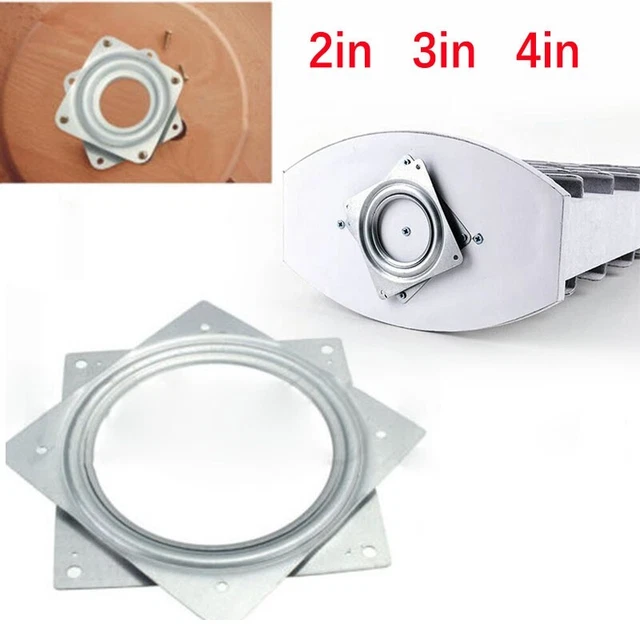 Tocadiscos giratorios giratorios de 360 ​​grados con rodamientos de metal de alta resistencia placa de escritorio