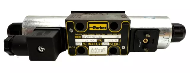 Parker D1VW020DNJW, Hydraulic Directional Control Valve 24 VDC, 5000PSI