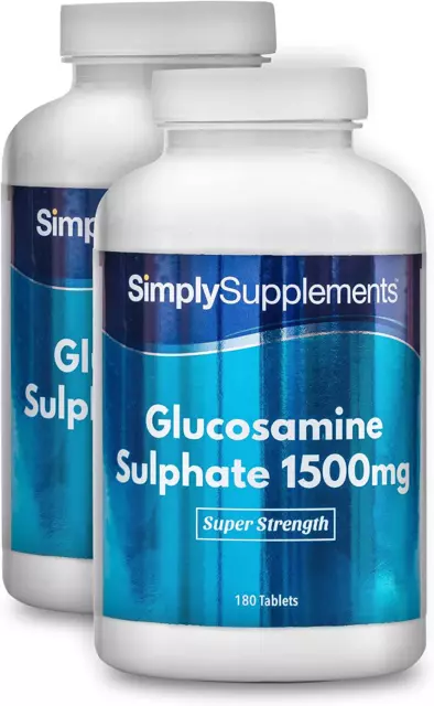 Glucosamina Solfato 1500 Mg - 360 Compresse - 1 Anno Di Durata - Simplysupplemen