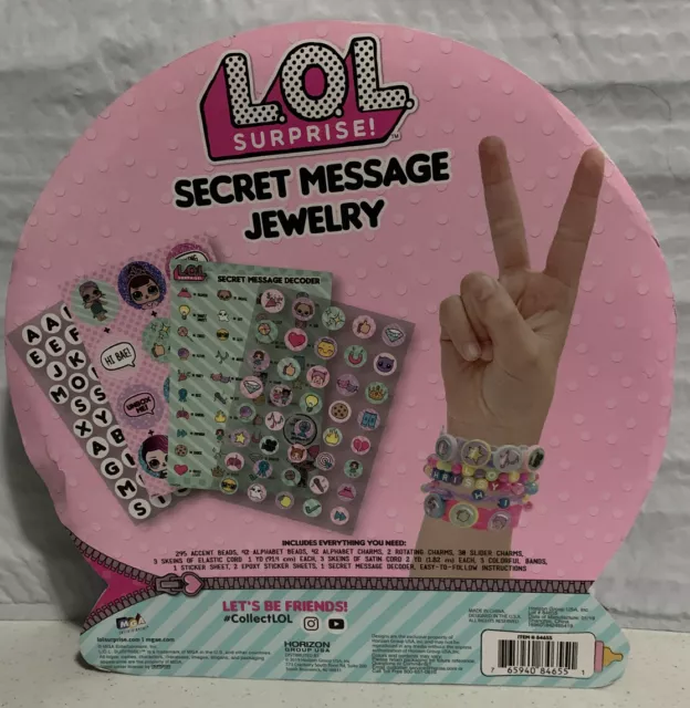 LOL poupées surprise message secret enfants bijoux charme bracelet personnalisé 2