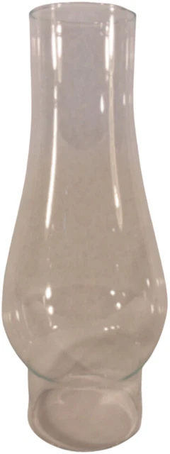 Clear Glass Hurricane Chimney Electric Oil Lamp Globe Sconce 8 1/2" Replacement