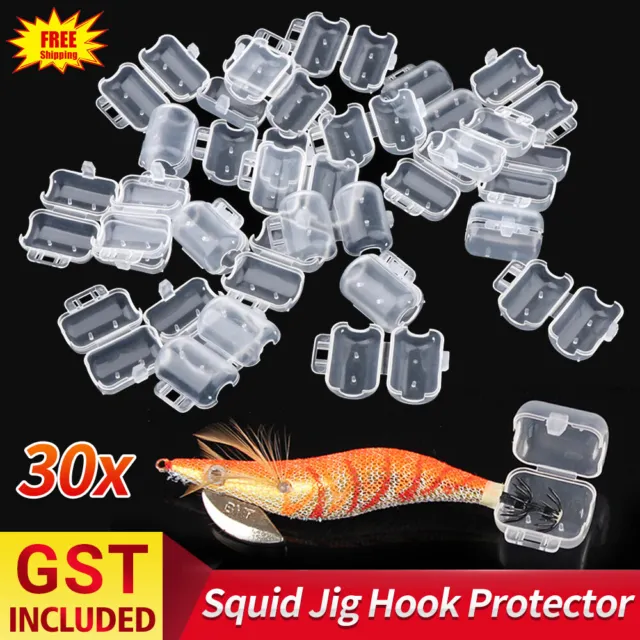 60PCS OCTOPUS SQUID Fishing Lures Jig Hook Protector Cover Prawn Bait  Safety Cap $15.99 - PicClick AU