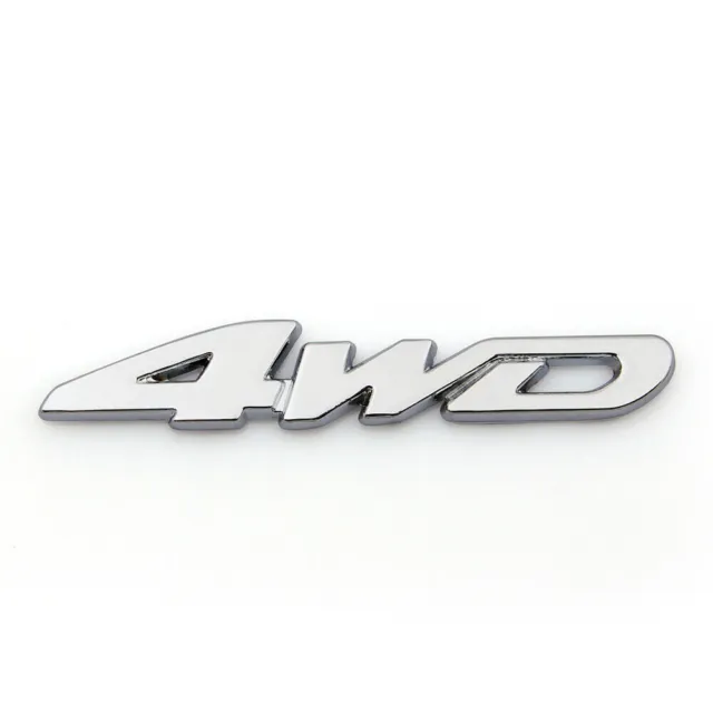 3D Car Emblem Badge Sticker Decal Metal 4WD Sliver For JEEP SUV 4X4