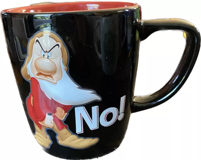 Disney Parks Authentic Grumpy Stubborn No Coffee Mug Tea Cup Seven Dwarfs