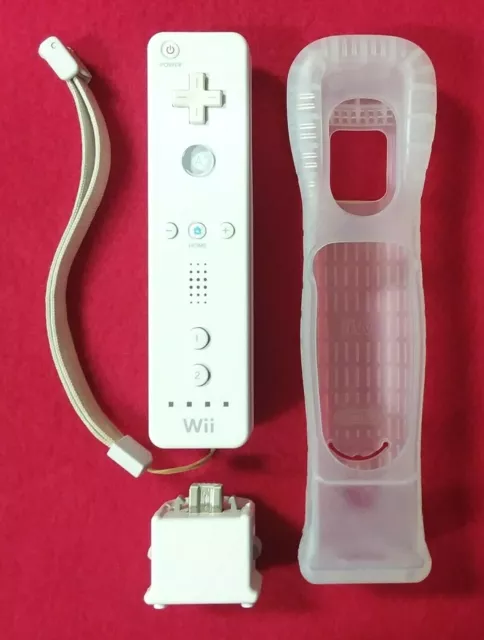 OEM Original Nintendo Wii White Wireless Controller & Motion Plus Adapter