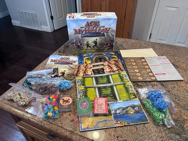 Intake Age Of Mythology Board Game 2003 NEW OPEN BOX UNPUCHED NO CARDS OPENED