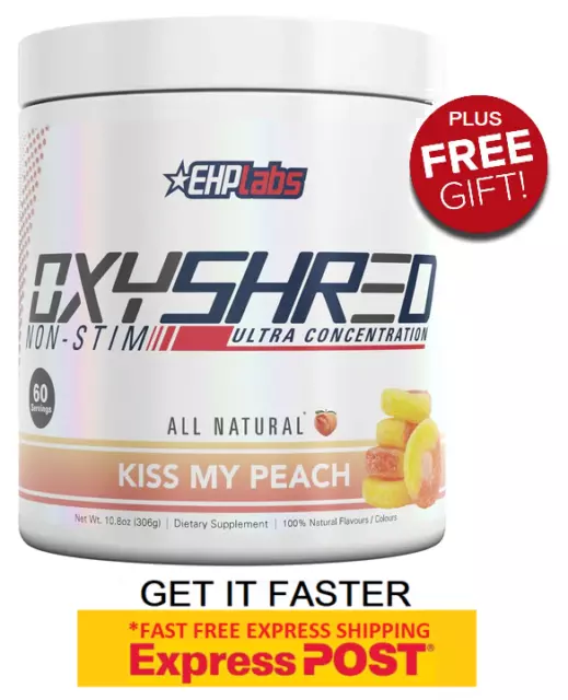 Ehplabs Oxyshred Non-Stim 60 Serves | Weight Management | Fat Burner | All Flavo