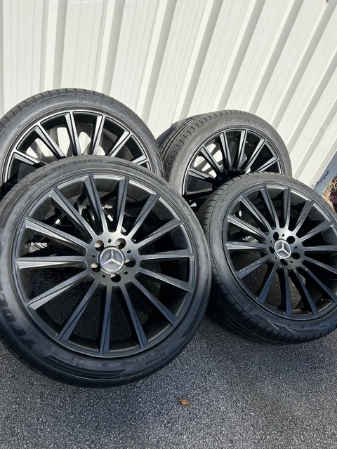MERCEDES AMG 20'' inch Alloy Wheels & Tyres Turbine Style Black, S/Vans ...
