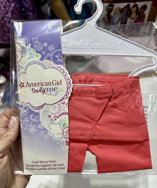 American Girl TRULY ME CORAL SKINNY PANTS For 18” Dolls NIP NEW Mix N Match