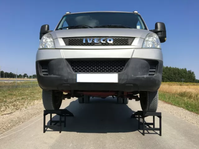 MajdTech Paire D'extensions Pour Rampes De Voiture Jusqu'à 3,5 Tonnes | Extra Heavy Duty | Maintenance Pour Voiture, 4x4, Fourgon