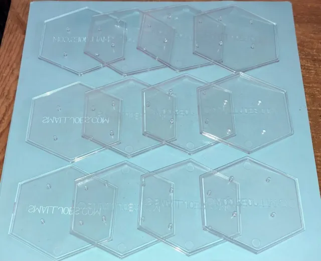 Hexagon Lot of 12 Clear Display Stands for 6" Action Figures Marvel Legends