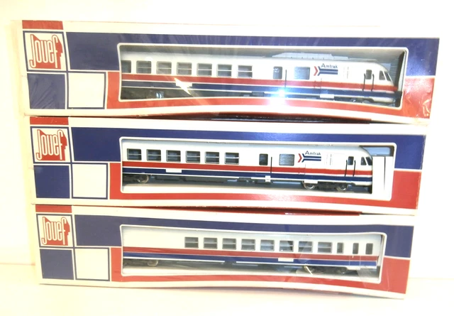 Rame Jouef Turbotrain RTG SNCF - 1 Motrice + 2 Voitures + 1 Voiture Queue - HO - Occasion