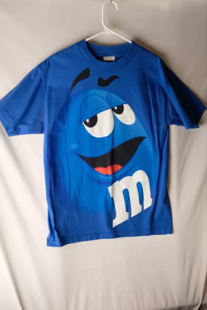 Vintage Blue M&Ms M and M T shirt size M Mars Chocolate Candy Rap Tee
