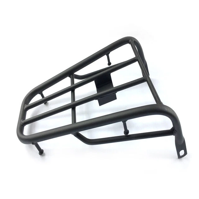 US Universal Motorbike Rear Luggage Rack Cargo Frame Support Carrier Shelf Black
