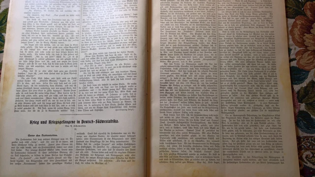 1907 Gartenlaube 4 / Kolonien Deutsch Düdwest Carrara Ottersberg Ibsen