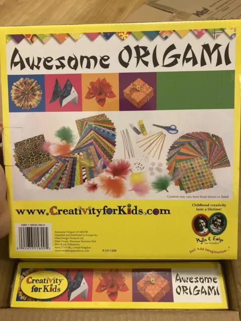 Kids Childrens Awesome Origami Kit Crafts Learning Set