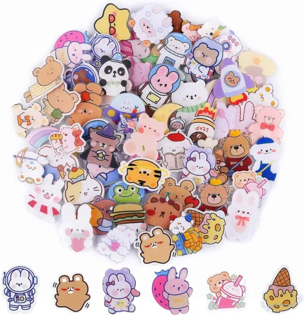 65PCS Acrylic Brooch Pins,  Cute Aesthetic Badges Pin Kawaii Backpack Pins Sheep