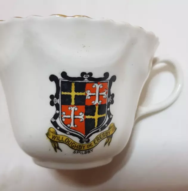 Ford China, Arcadian,  Crested Ware China Cup, Spilsby coat of arms