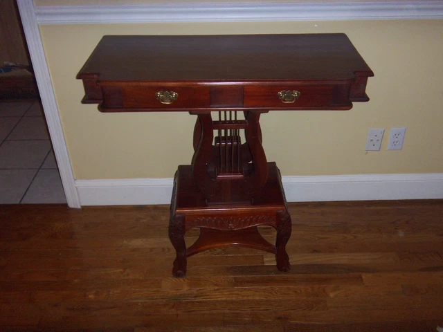 Mahogany Double Pedestal Lyre hall/console/sofa/table