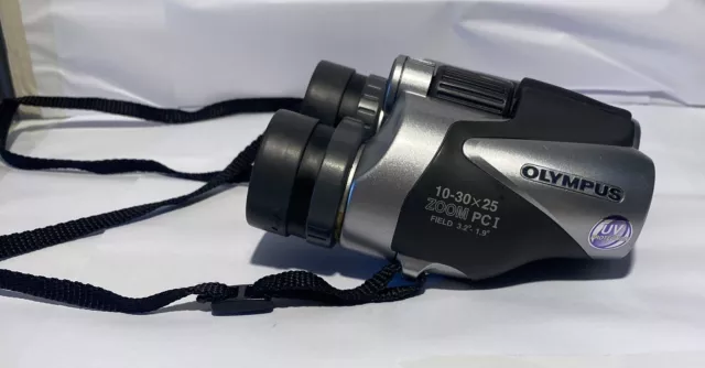 Olympus 10-30 x 25 Zoom PCI Binoculars - Perfect Working Order Near Mint