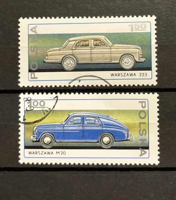 Briefmarken Polen Automobile Gestempelt